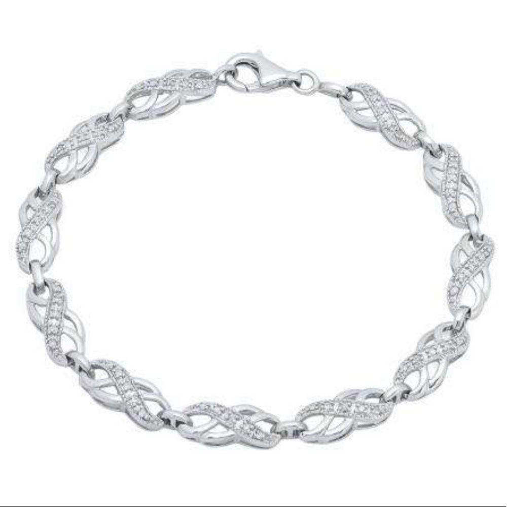 Ladies Infinity Tennis Link Bracelet